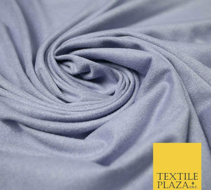 Luxury Super Soft Plain Matte Stretch Suede Spandex Fabric 59" Wide 4 COLOURS