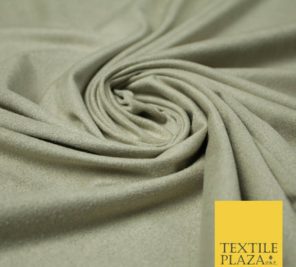 Luxury Super Soft Plain Matte Stretch Suede Spandex Fabric 59" Wide 4 COLOURS