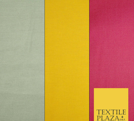 PREMIUM SOFT FEEL POLY COTTON PLAIN DYED POLYCOTTON FABRIC CRAFT MATERIAL 58"