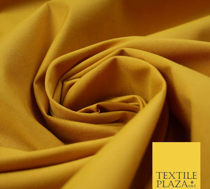 PREMIUM SOFT FEEL POLY COTTON PLAIN DYED POLYCOTTON FABRIC CRAFT MATERIAL 58"