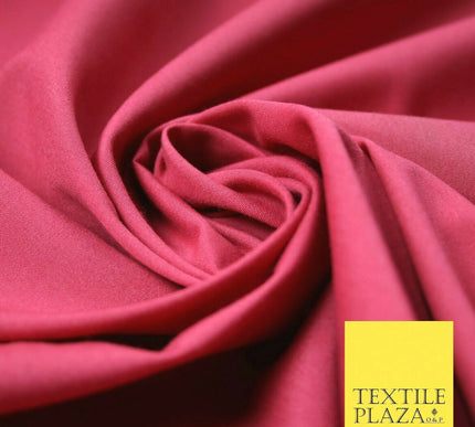 PREMIUM SOFT FEEL POLY COTTON PLAIN DYED POLYCOTTON FABRIC CRAFT MATERIAL 58"