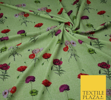 Mix Floral Digital Printed Cotton Feel Polyester Summer Soft Flower Dress Fabric