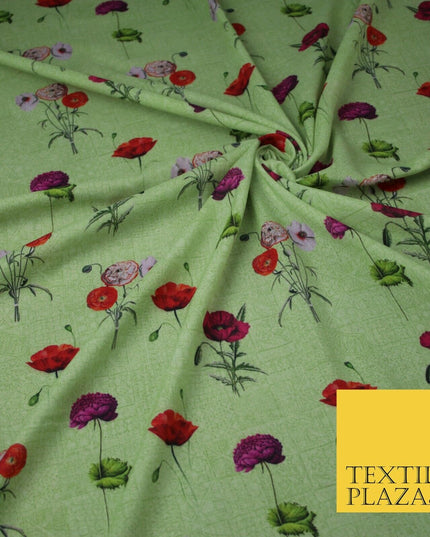 Mix Floral Digital Printed Cotton Feel Polyester Summer Soft Flower Dress Fabric