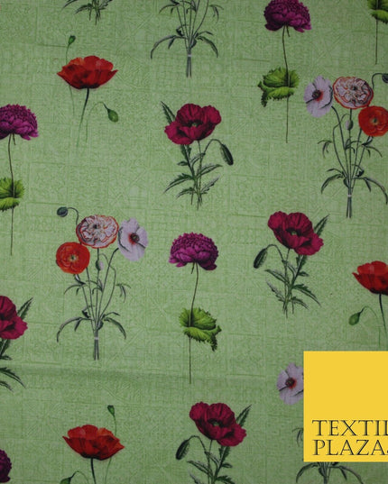 Mix Floral Digital Printed Cotton Feel Polyester Summer Soft Flower Dress Fabric