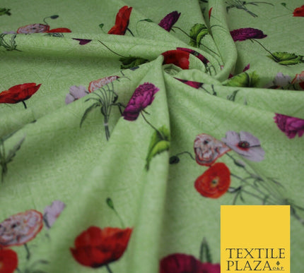 Mix Floral Digital Printed Cotton Feel Polyester Summer Soft Flower Dress Fabric