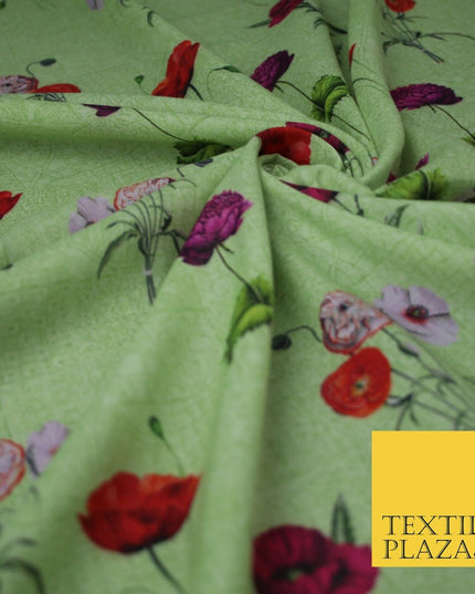 Mix Floral Digital Printed Cotton Feel Polyester Summer Soft Flower Dress Fabric