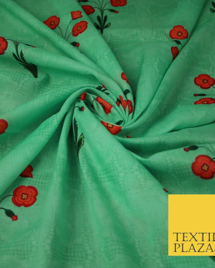 Mix Floral Digital Printed Cotton Feel Polyester Summer Soft Flower Dress Fabric