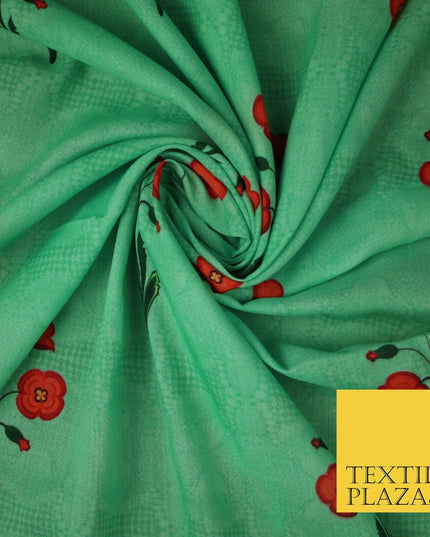 Mix Floral Digital Printed Cotton Feel Polyester Summer Soft Flower Dress Fabric