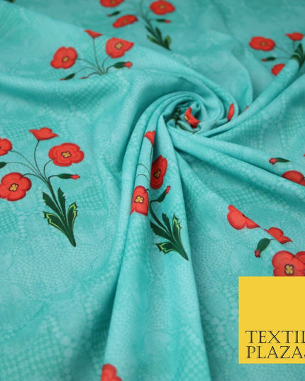 Mix Floral Digital Printed Cotton Feel Polyester Summer Soft Flower Dress Fabric