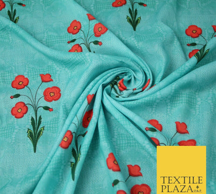 Mix Floral Digital Printed Cotton Feel Polyester Summer Soft Flower Dress Fabric