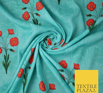 Mix Floral Digital Printed Cotton Feel Polyester Summer Soft Flower Dress Fabric