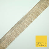 Gold Silver 3cm Wide Soft Thread Metallic Fringe Tassel Ribbon Trim Border Lace