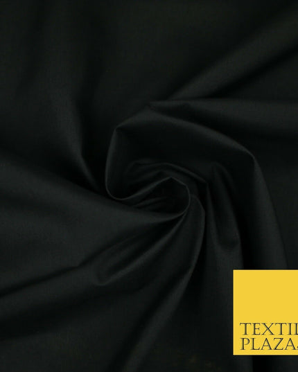 PREMIUM POPLIN BLEND POLY COTTON PLAIN DYED POLYCOTTON FABRIC CRAFT MATERIAL 44"