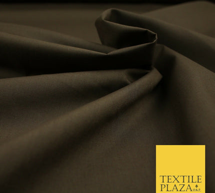 PREMIUM POPLIN BLEND POLY COTTON PLAIN DYED POLYCOTTON FABRIC CRAFT MATERIAL 44"