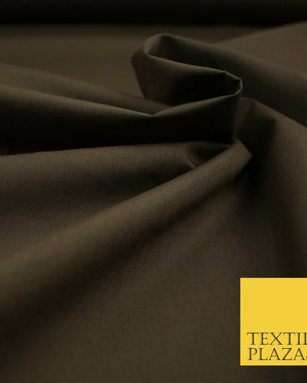 PREMIUM POPLIN BLEND POLY COTTON PLAIN DYED POLYCOTTON FABRIC CRAFT MATERIAL 44"