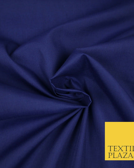 PREMIUM POPLIN BLEND POLY COTTON PLAIN DYED POLYCOTTON FABRIC CRAFT MATERIAL 44"