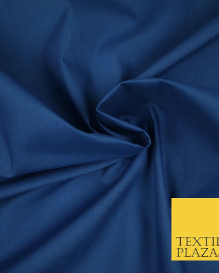 PREMIUM POPLIN BLEND POLY COTTON PLAIN DYED POLYCOTTON FABRIC CRAFT MATERIAL 44"