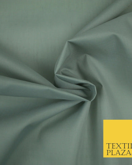 PREMIUM POPLIN BLEND POLY COTTON PLAIN DYED POLYCOTTON FABRIC CRAFT MATERIAL 44"