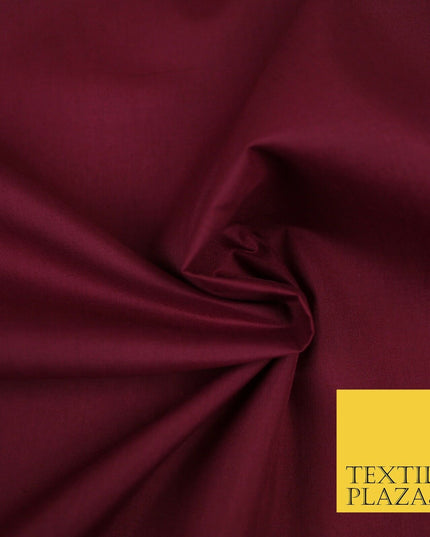 PREMIUM POPLIN BLEND POLY COTTON PLAIN DYED POLYCOTTON FABRIC CRAFT MATERIAL 44"