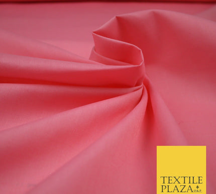 PREMIUM POPLIN BLEND POLY COTTON PLAIN DYED POLYCOTTON FABRIC CRAFT MATERIAL 44"