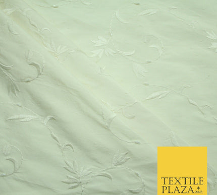 Bridal Bridesmaids Wedding 100% Pure TwoTone Silk Bead Allover Embroidery Fabric
