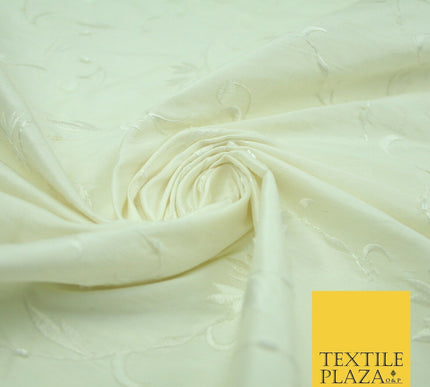 Bridal Bridesmaids Wedding 100% Pure TwoTone Silk Bead Allover Embroidery Fabric