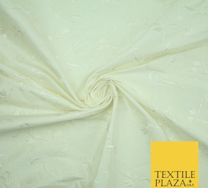 Bridal Bridesmaids Wedding 100% Pure TwoTone Silk Bead Allover Embroidery Fabric
