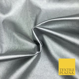 SILVER Shiny Premium Metallic Leatherette Fabric 300gsm Dancewear Craft 978