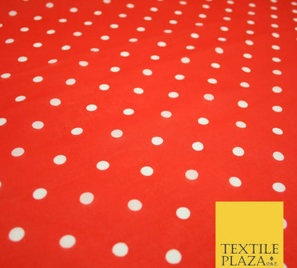 1CM Spotted Polka Dot Printed Poly Cotton Fabric Polycotton Craft Mask 6 COLOURS