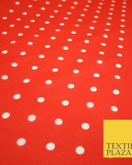 1CM Spotted Polka Dot Printed Poly Cotton Fabric Polycotton Craft Mask 6 COLOURS