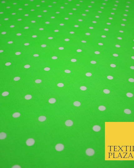 1CM Spotted Polka Dot Printed Poly Cotton Fabric Polycotton Craft Mask 6 COLOURS