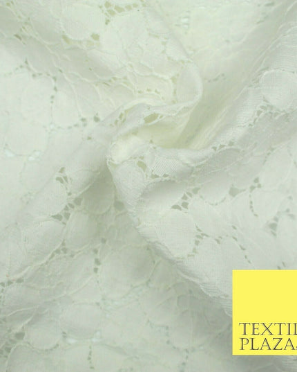 Premium Floral Periwinkle Corded Lace Bridal Dress Fabric Cotton Fashion Craft