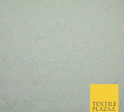 Premium Floral Periwinkle Corded Lace Bridal Dress Fabric Cotton Fashion Craft