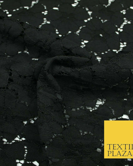 Premium Floral Periwinkle Corded Lace Bridal Dress Fabric Cotton Fashion Craft