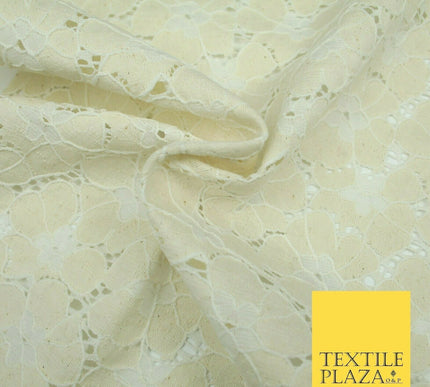 Premium Floral Periwinkle Corded Lace Bridal Dress Fabric Cotton Fashion Craft