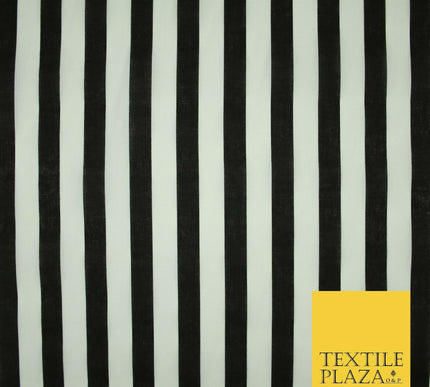 1.5cm Awning Candy Striped Lines Printed Poly Cotton Fabric Polycotton Mask