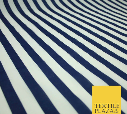 1.5cm Awning Candy Striped Lines Printed Poly Cotton Fabric Polycotton Mask