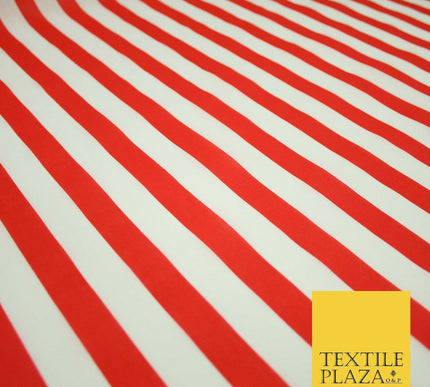 1.5cm Awning Candy Striped Lines Printed Poly Cotton Fabric Polycotton Mask