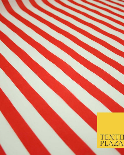 1.5cm Awning Candy Striped Lines Printed Poly Cotton Fabric Polycotton Mask