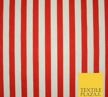 1.5cm Awning Candy Striped Lines Printed Poly Cotton Fabric Polycotton Mask