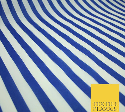 1.5cm Awning Candy Striped Lines Printed Poly Cotton Fabric Polycotton Mask