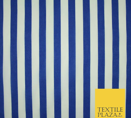 1.5cm Awning Candy Striped Lines Printed Poly Cotton Fabric Polycotton Mask