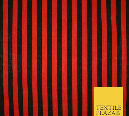 1.5cm Awning Candy Striped Lines Printed Poly Cotton Fabric Polycotton Mask