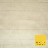 Luxury Silky Soft Striped OYSTER NUDE BLUSH Short Pile Faux Fur Fabric 2297