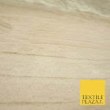 Luxury Silky Soft Striped OYSTER NUDE BLUSH Short Pile Faux Fur Fabric 2297