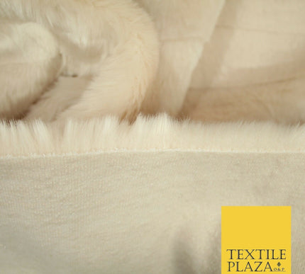 Luxury Silky Soft Striped OYSTER NUDE BLUSH Short Pile Faux Fur Fabric 2297