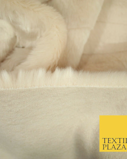 Luxury Silky Soft Striped OYSTER NUDE BLUSH Short Pile Faux Fur Fabric 2297