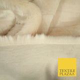 Luxury Silky Soft Striped OYSTER NUDE BLUSH Short Pile Faux Fur Fabric 2297