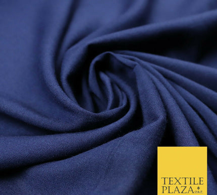 Luxury Soft Plain Non-Stretch Spun Rayon Viscose Fabric Dress Drapes- 54" 4 COLS