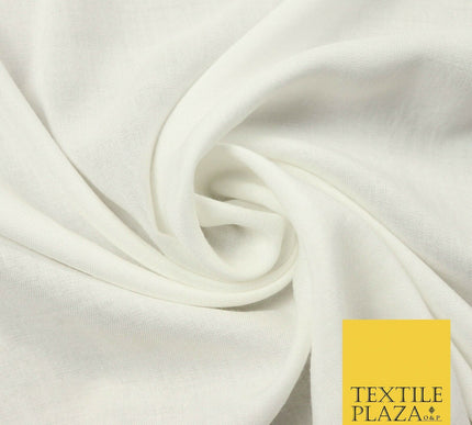 Luxury Soft Plain Non-Stretch Spun Rayon Viscose Fabric Dress Drapes- 54" 4 COLS